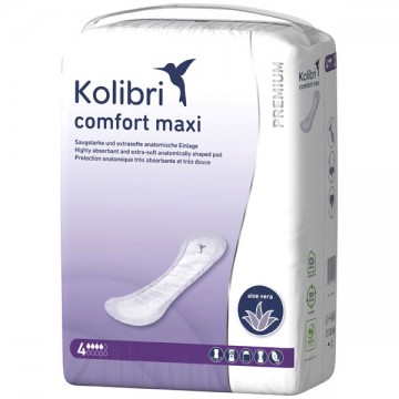 Kolibri Comfort Premium Maxi  - Урологични подложки с Алое Вера - 4 капки - 750мл, 28 бр/опак